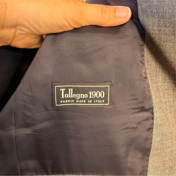 J.Crew Ludlow Tollegno 1900 Dark Gray Italian Wool Suit Jacket Size 40R NWT - Picture 7 of 12